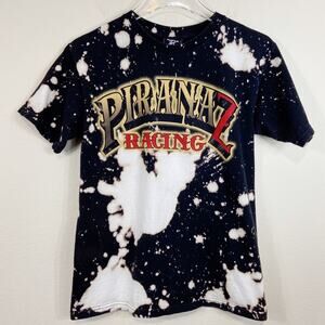 Custom Bleached Piranaz Racing Tee Sz S